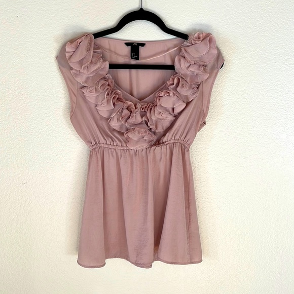 H&M Tops - Silky V-neck empire waist blouse.